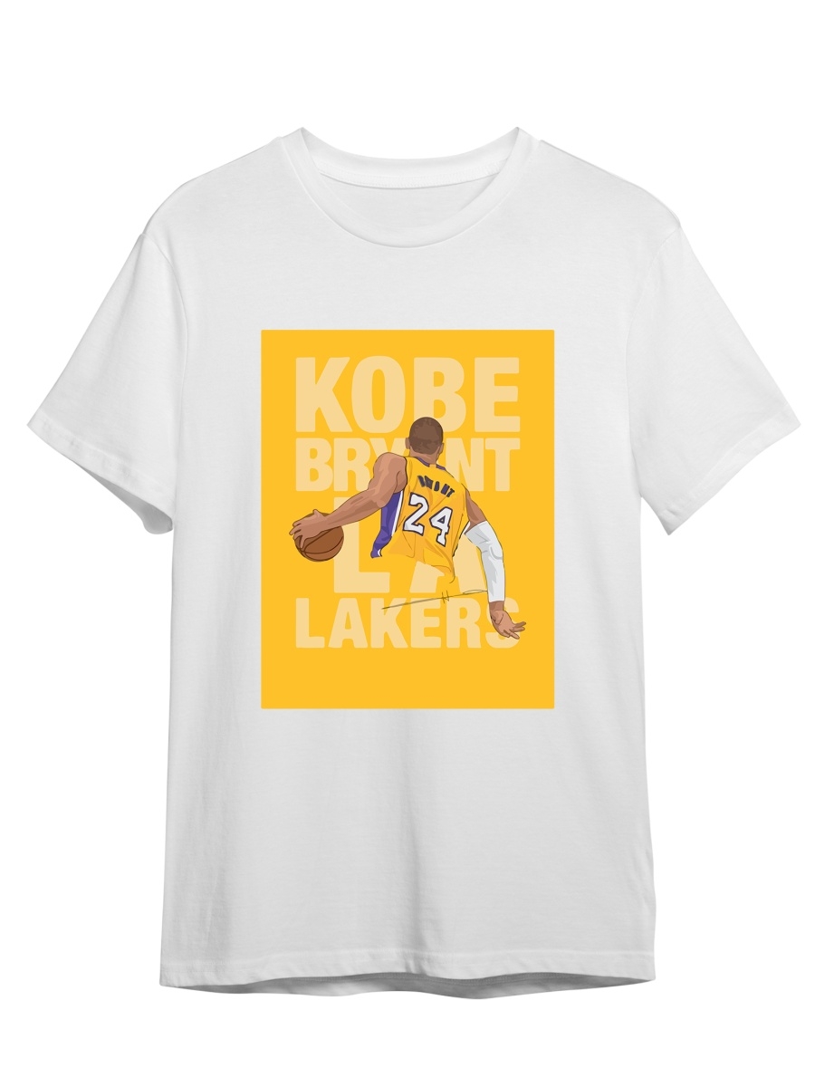 фото Футболка унисекс сувенирshop баскетбол/nba/kobe bryant 9 белый 2xl