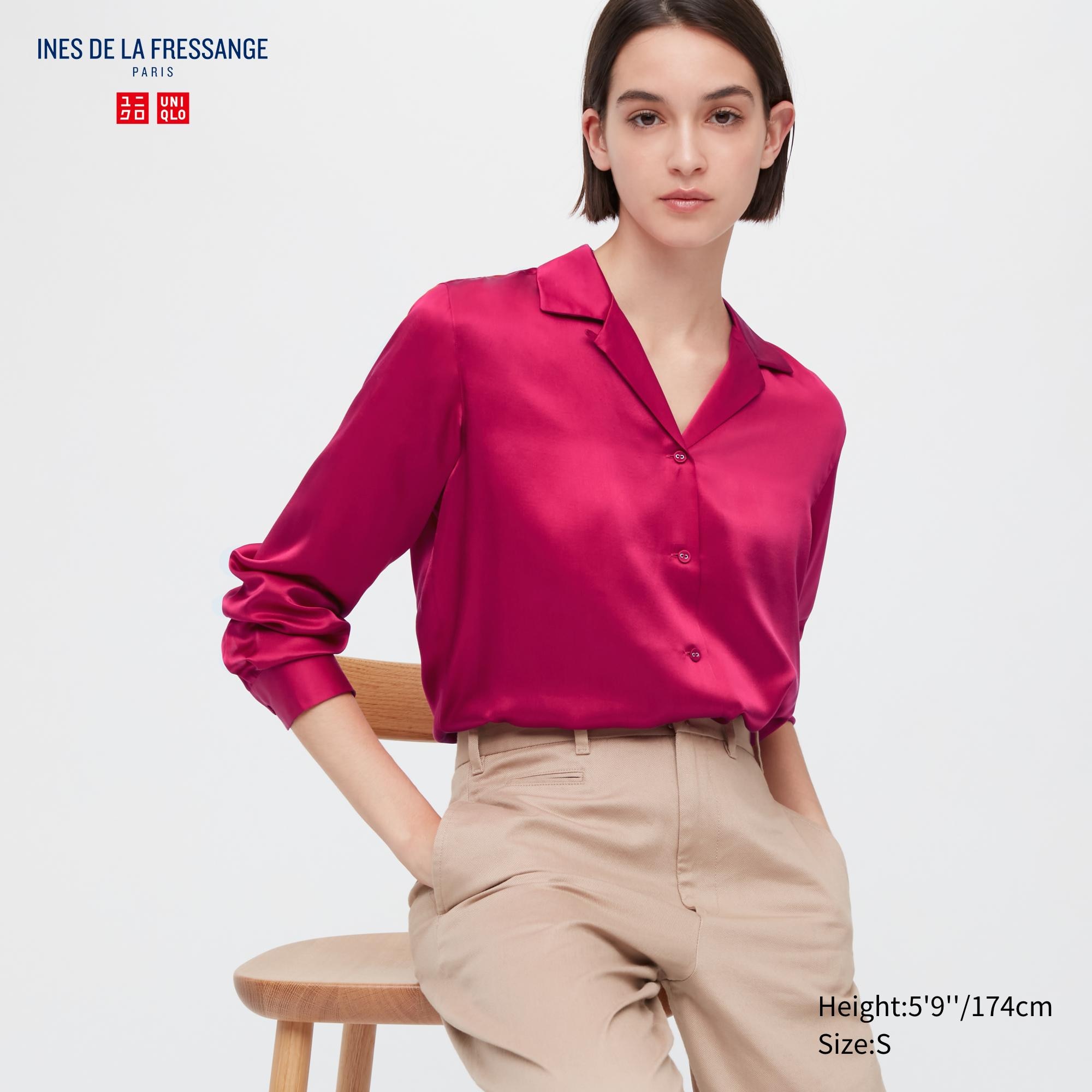 

Блуза женская UNIQLO 452272COL12 розовая L (доставка из-за рубежа), 452272COL12