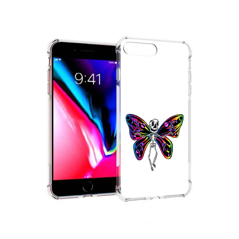 

Чехол MyPads Tocco для Apple iPhone 8 Plus эффект бабочки (PT70866.609.701), Прозрачный, Tocco