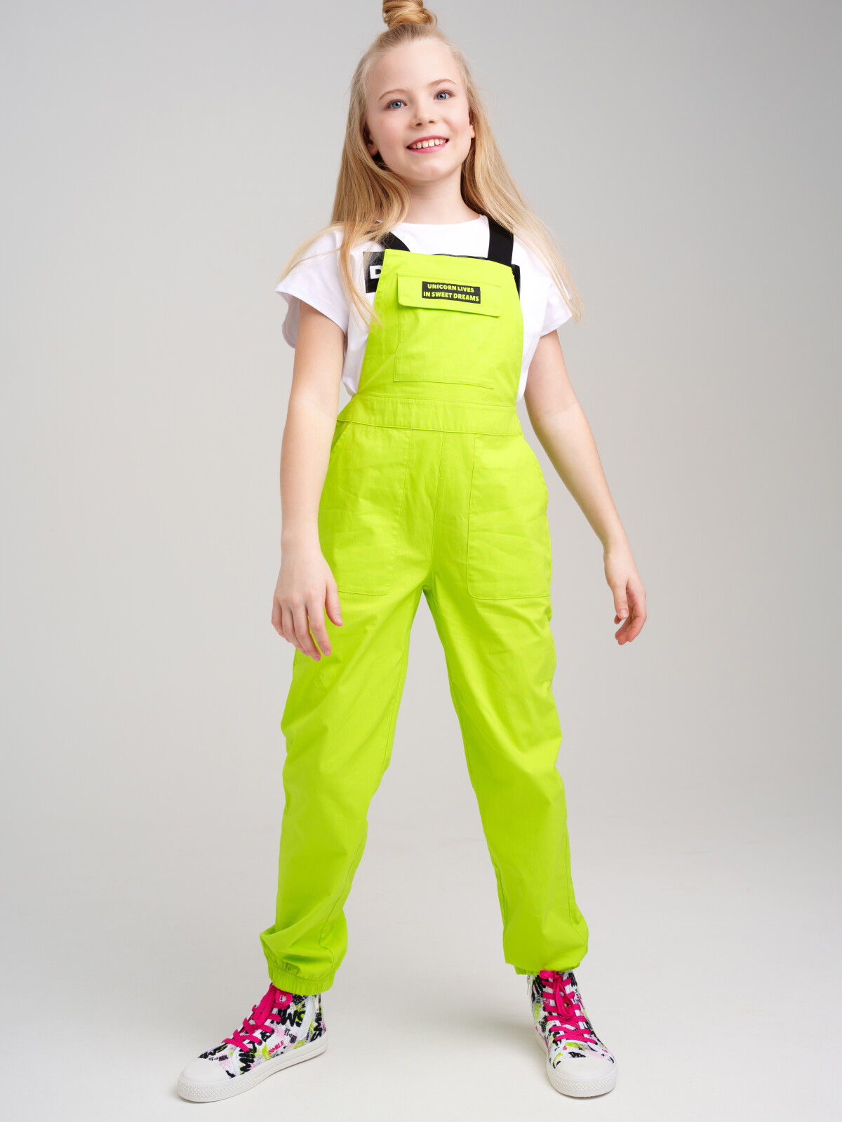 

Полукомбинезон детский PlayToday Tween 12321219, светло-зеленый, 170, 12321219