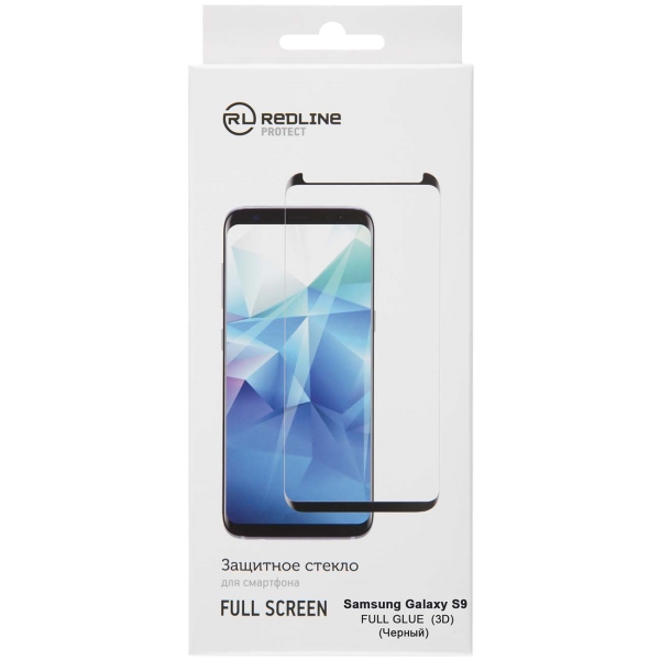 

Защитное стекло Red Line Full screen (3D) tempered glass для Samsung Galaxy S9 Black, Samsung Galaxy S9 Full screen (3D) tempered glass FULL GLUE черный
