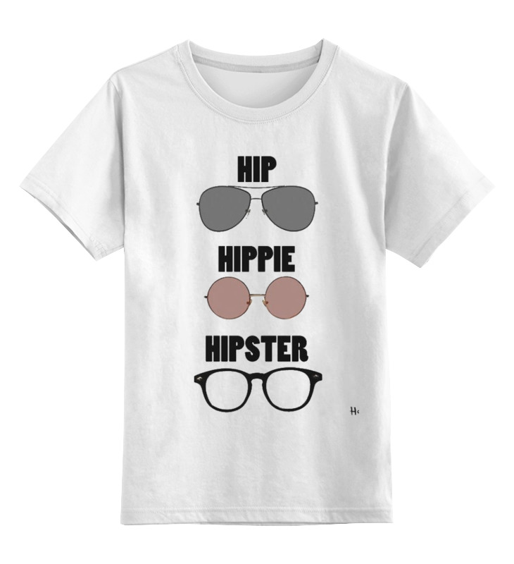 

Детская футболка классическая Printio Hiphipihipster, р. 128, Белый, 0000000665255