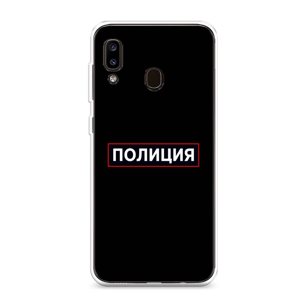 фото Силиконовый чехол "police logo" на samsung galaxy a20 awog