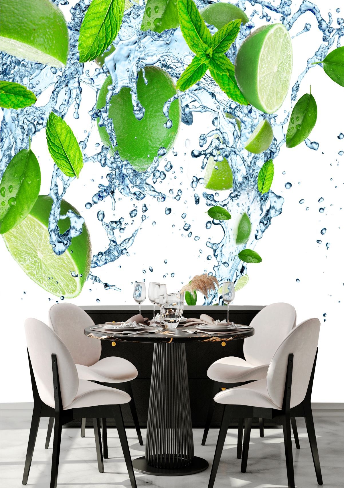 Фотообои Dekor Vinil Лайм в брызгах воды 200х270 см пластиковая отделочная терка dekor hassan