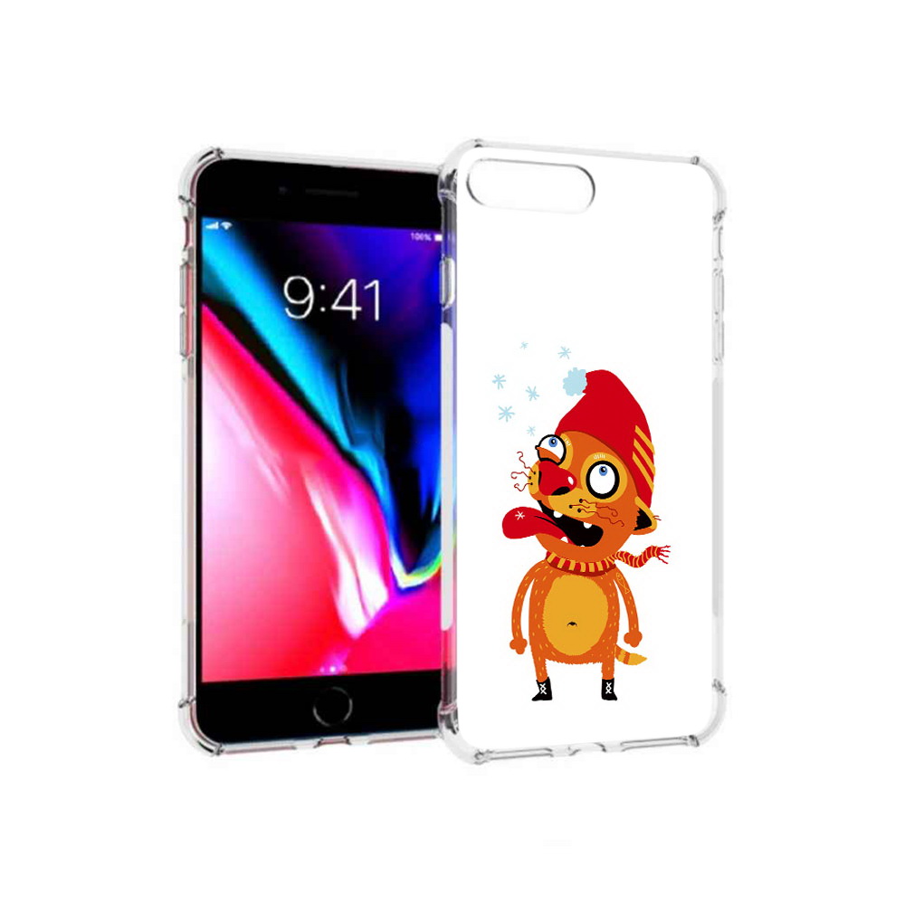 

Чехол MyPads Tocco для Apple iPhone 8 Plus Зимний кот (PT70866.609.88), Прозрачный, Tocco