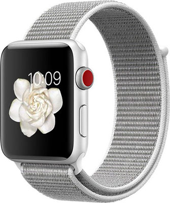 фото Чехол для смарт-часов eva для apple watch 38/40mm серый/белый (ava009ws)