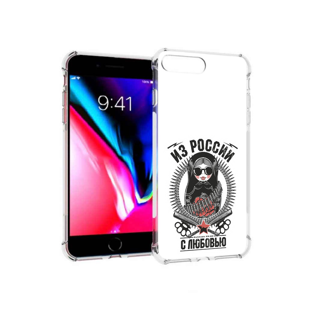 

Чехол MyPads Tocco для Apple iPhone 8 Plus Из России с любовью (PT70866.609.91), Прозрачный, Tocco