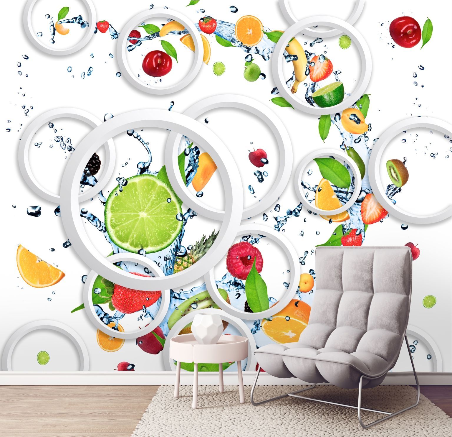 фото Фотообои dekor vinil фрукты с эффектом 3d 300х270 см