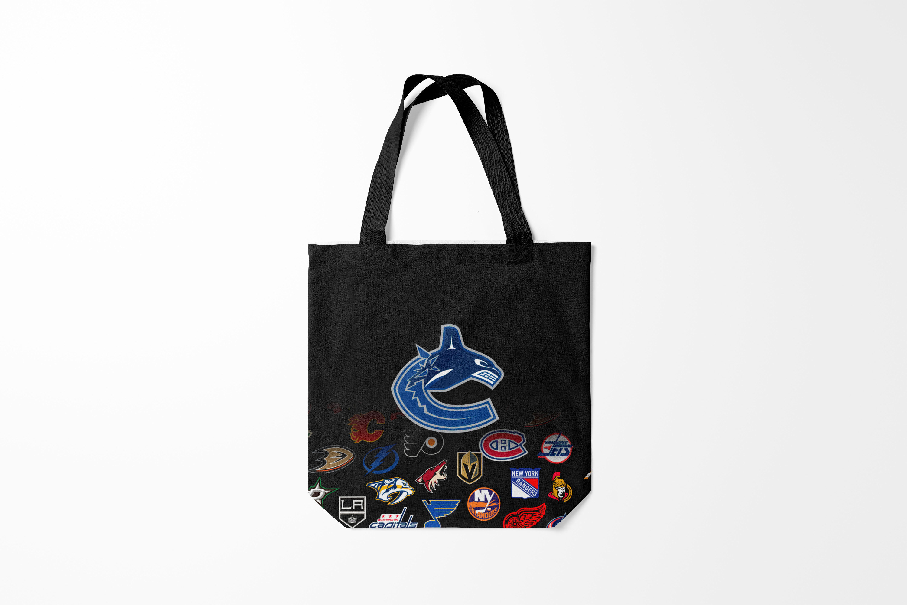 

Сумка шoппер унисекс Burnettie NHL Vancouver Canucks НХЛ Z, черный, NHL Vancouver Canucks НХЛ Z