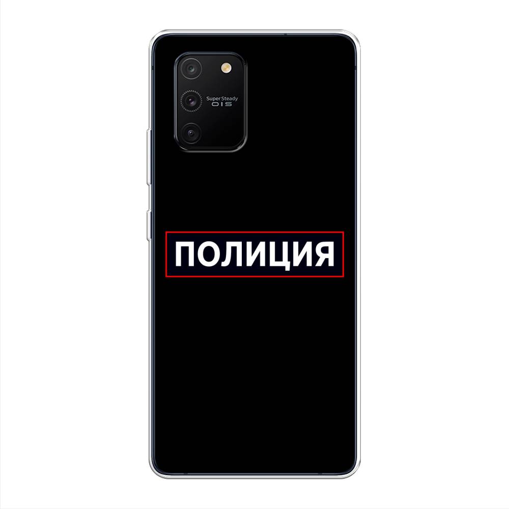 фото Силиконовый чехол "police logo" на samsung galaxy a91 awog