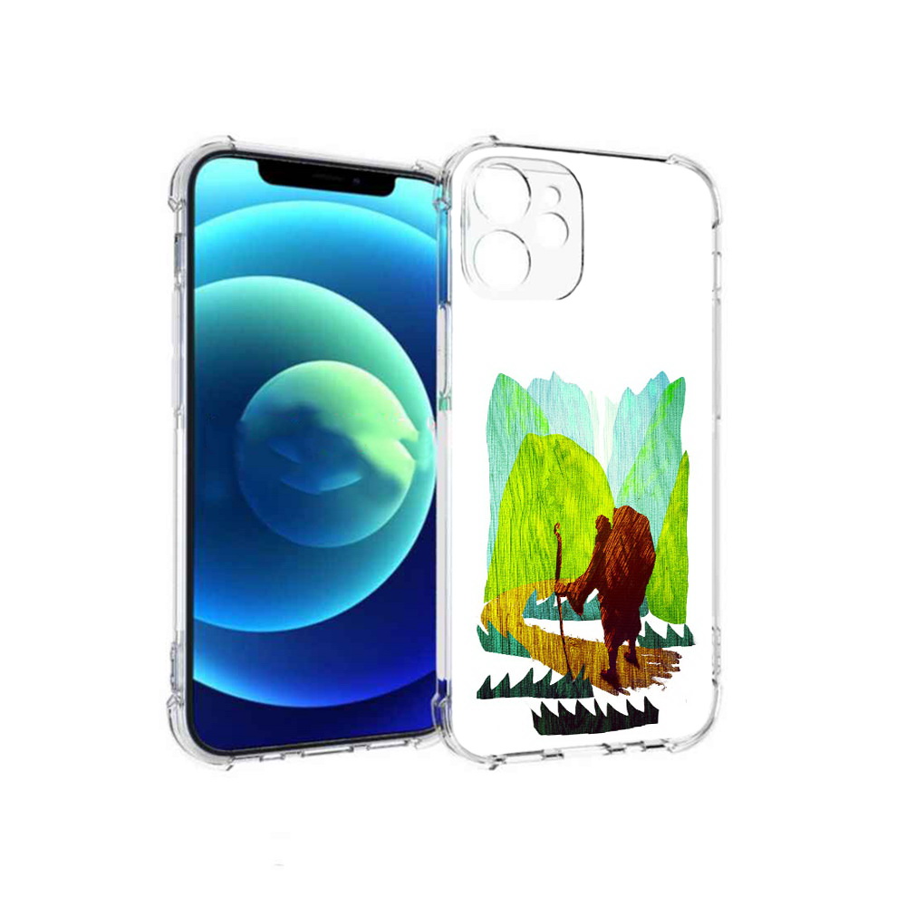Чехол MyPads Tocco для Apple iPhone 12 mini Лесная тропа (PT157566.610.106)