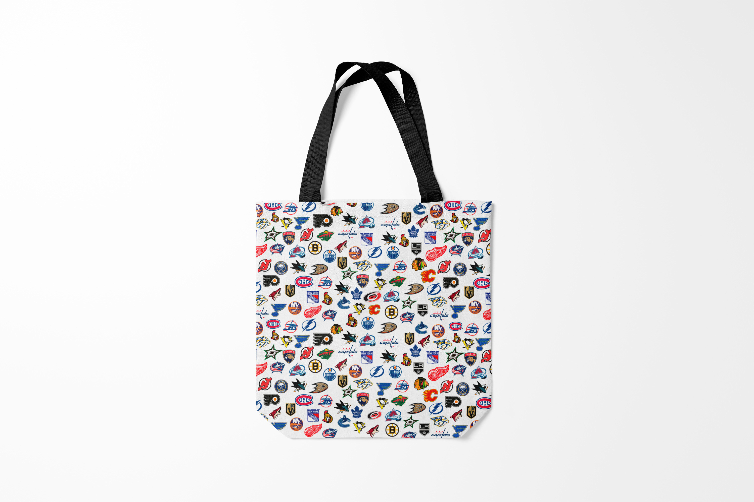 

Сумка шoппер унисекс Burnettie NHL PATTERN НХЛ Z, черный, NHL PATTERN НХЛ Z