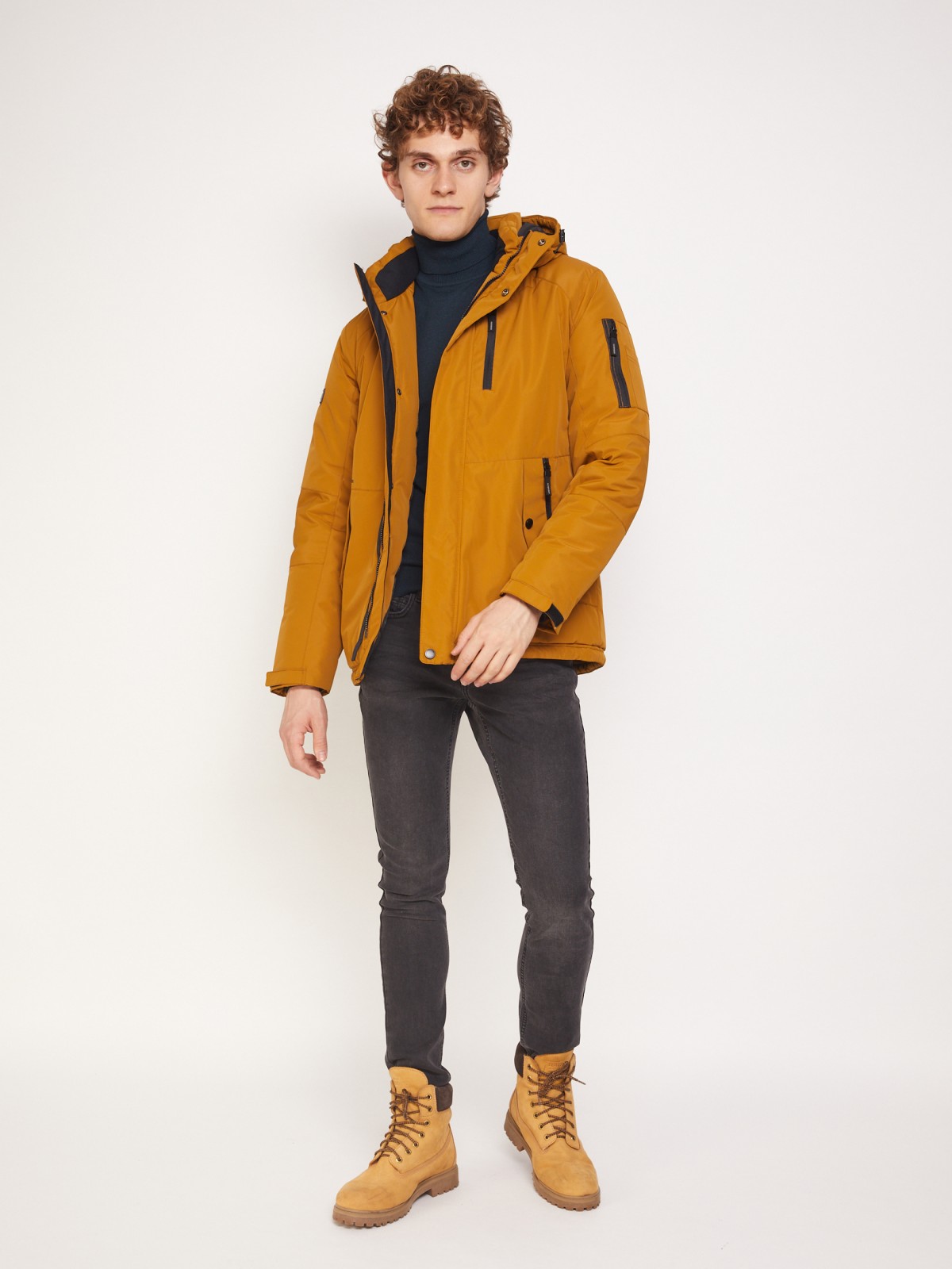 

Куртка мужская Zolla 011345102264 коричневая XXL, 011345102264