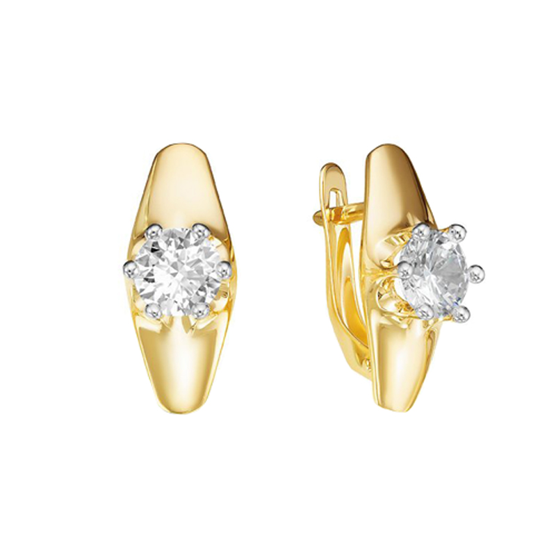 

Серьги женские из золота НАШЕ ЗОЛОТО ДП126646Л фианит, ДП126646Л