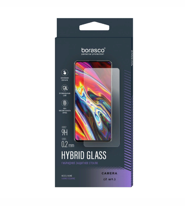 

Защитное стекло (Экран+Камера) Hybrid Glass для Realme 7