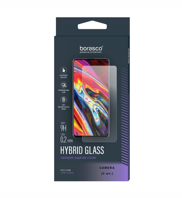 

Защитное стекло (Экран+Камера) Hybrid Glass для Vivo Y19