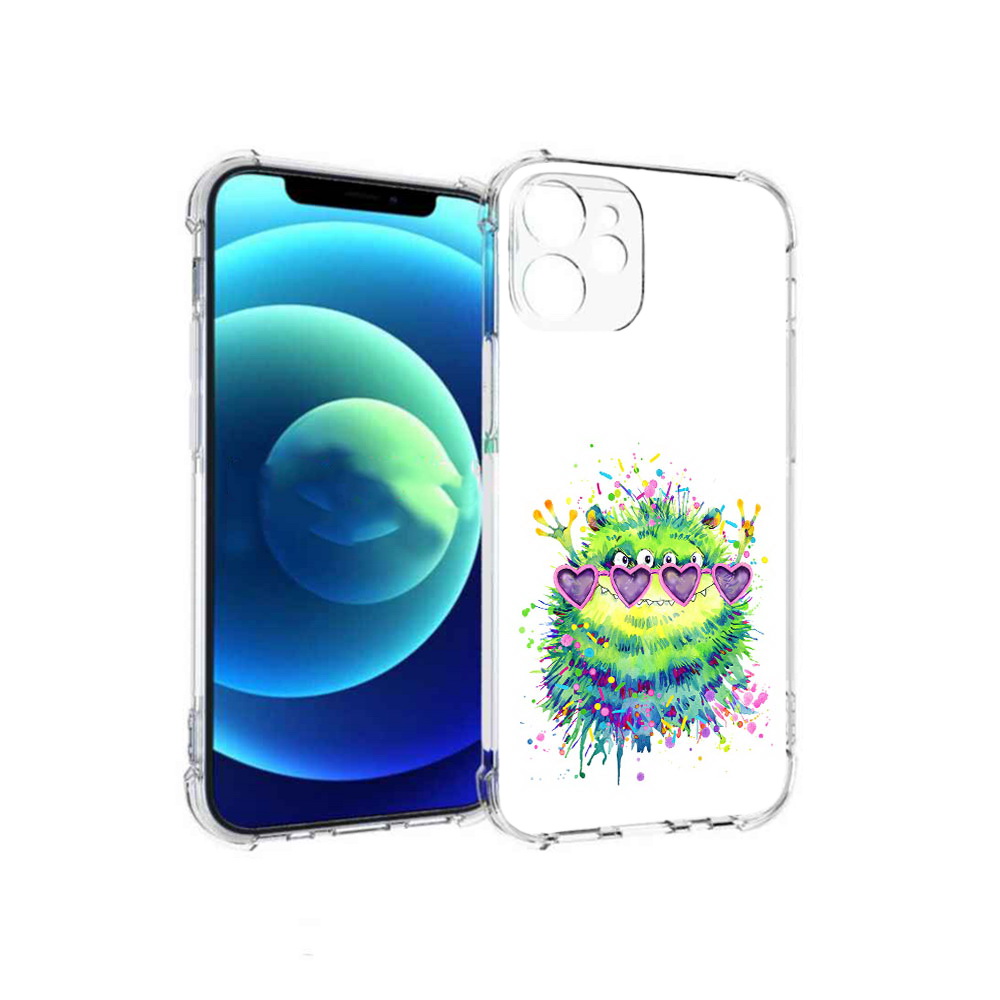 

Чехол MyPads Tocco для Apple iPhone 12 mini Пушистый персонаж (PT157566.610.142), Прозрачный, Tocco