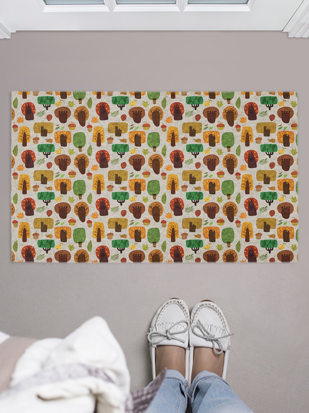 

Придверный коврик в прихожую для обуви, на резиновой основе, 75x45 см door_64695 JoyArty