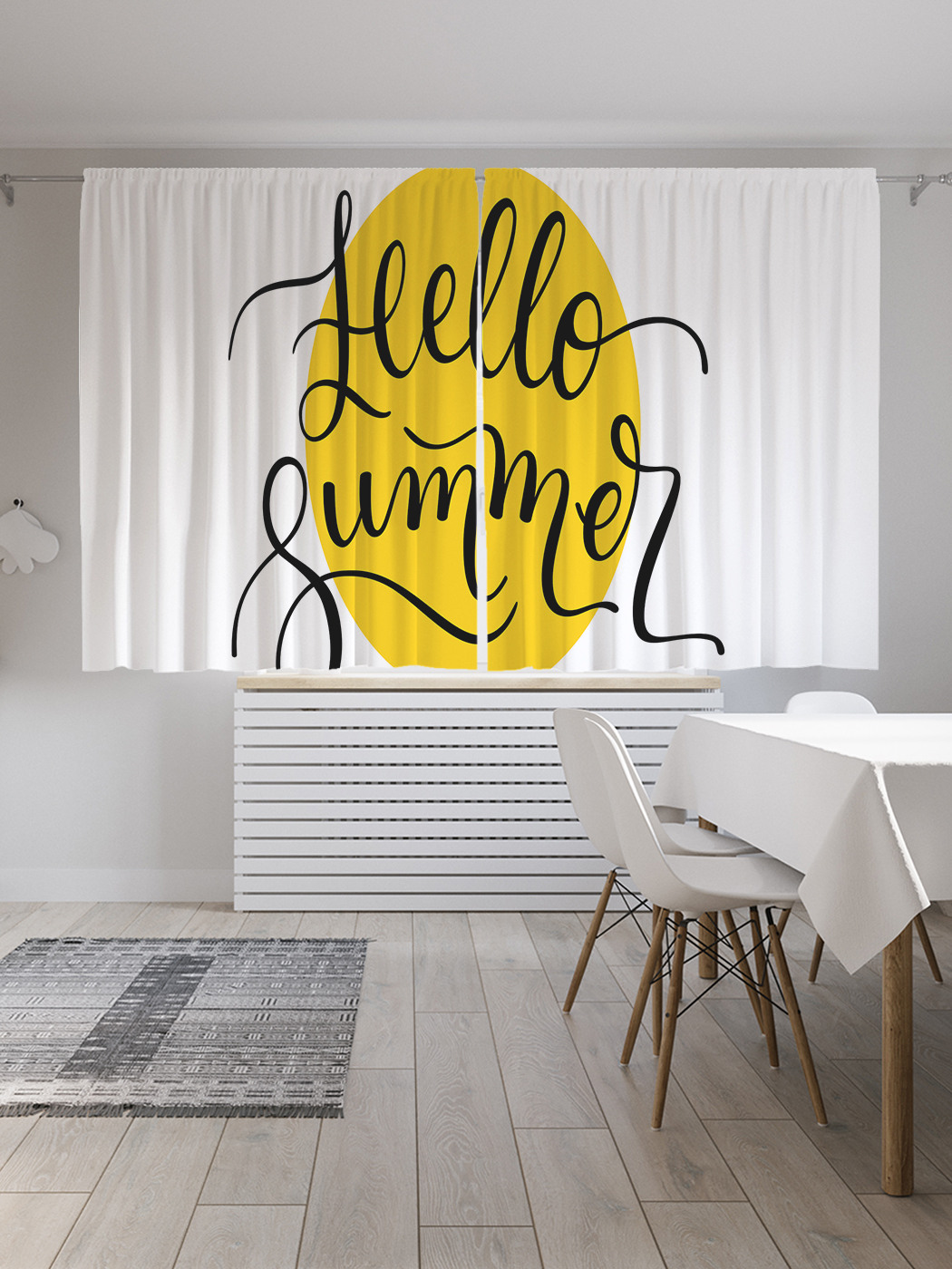 

Шторы JoyArty с фотопечатью "Встреча лета" из сатена, 290х180 см, Встреча лета