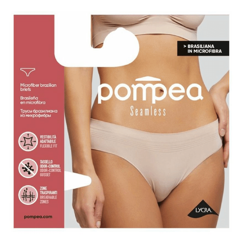 Трусы женские Pompea бежевые S-M