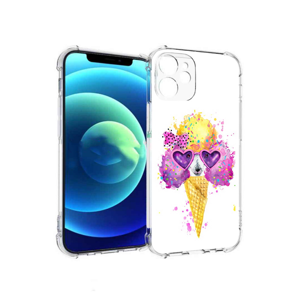 

Чехол MyPads Tocco для Apple iPhone 12 mini Рожок (PT157566.610.146), Прозрачный, Tocco