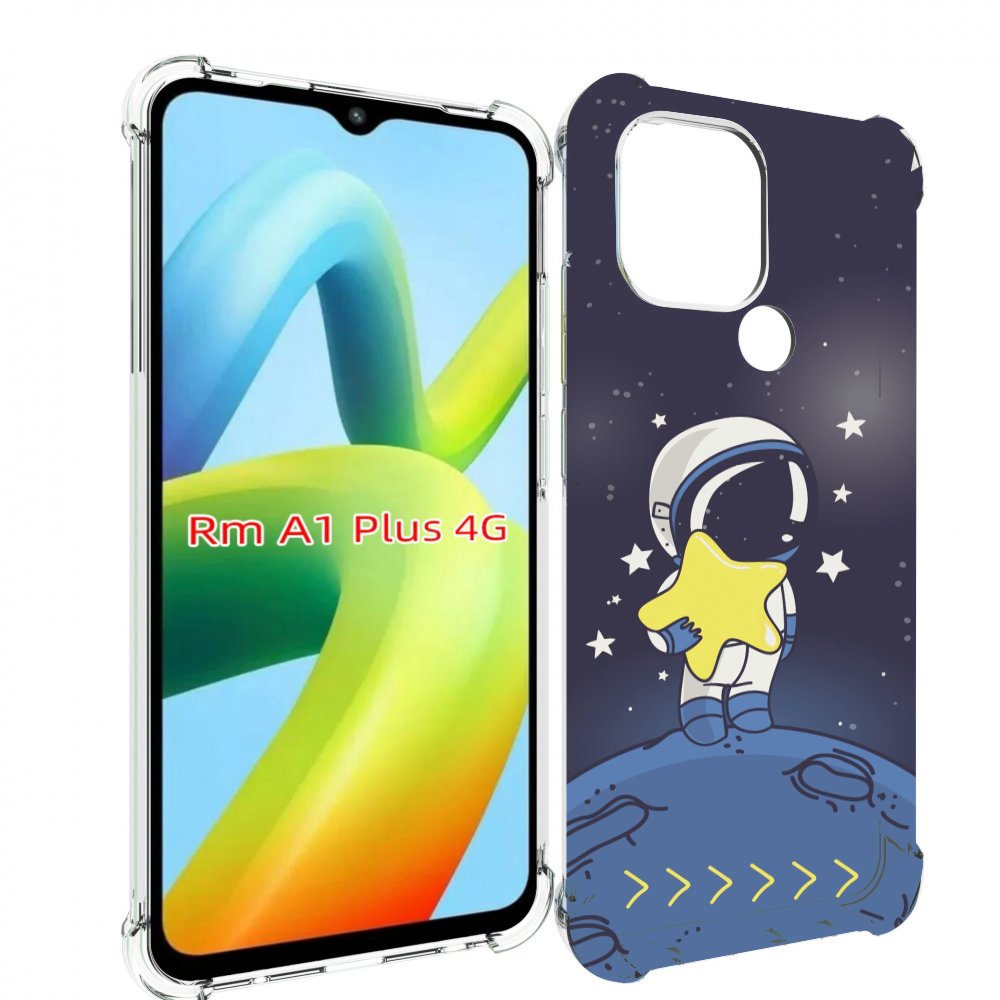 

Чехол MyPads астронавт с звездочкой для Xiaomi Redmi A1 Plus +, Прозрачный, Tocco
