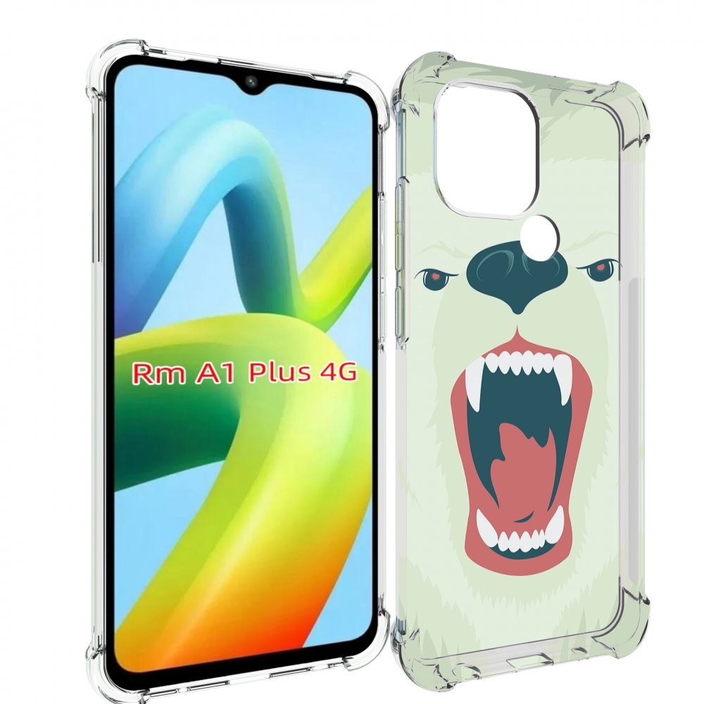 

Чехол MyPads белый-медведь для Xiaomi Redmi A1 Plus +, Прозрачный, Tocco