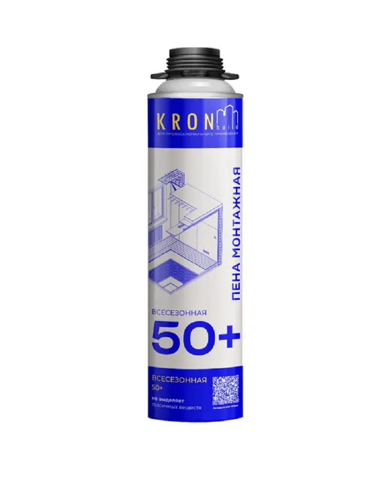 Профессиональная монтажная пена KRONbuild Всесезонная 50+