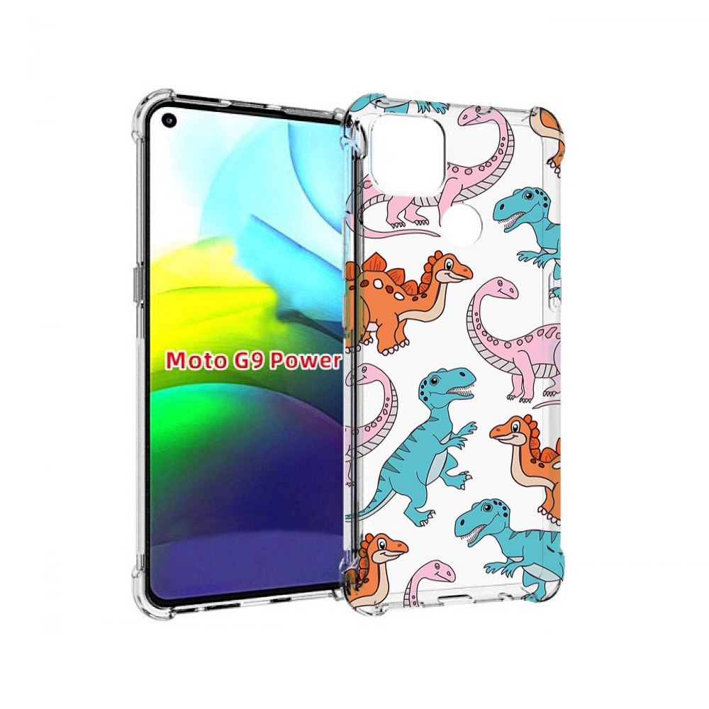 

Чехол MyPads разные-динозаврики для Motorola Moto G9 Power, Прозрачный, Tocco