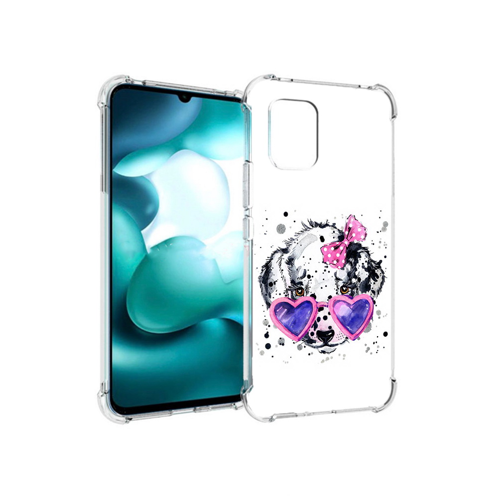 

Чехол MyPads Tocco для Xiaomi Mi 10 Lite долматинец в очках (PT150213.294.337), Прозрачный, Tocco