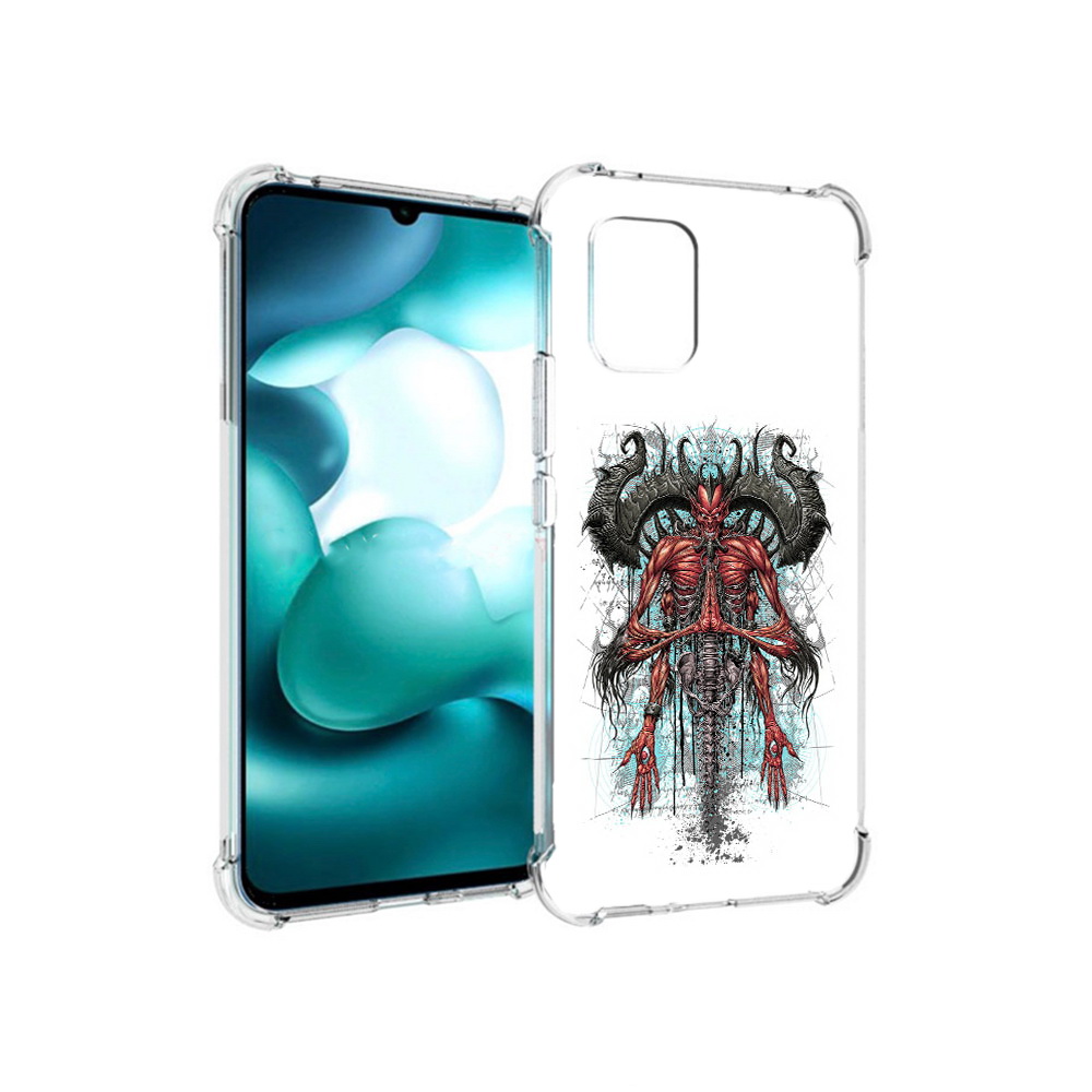 

Чехол MyPads Tocco для Xiaomi Mi 10 Lite дьявол (PT150213.294.340), Прозрачный, Tocco