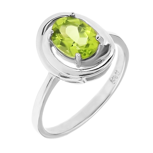 

Кольцо из серебра р. 17 Balex Jewellery 1405936565, хризолит, 1405936565