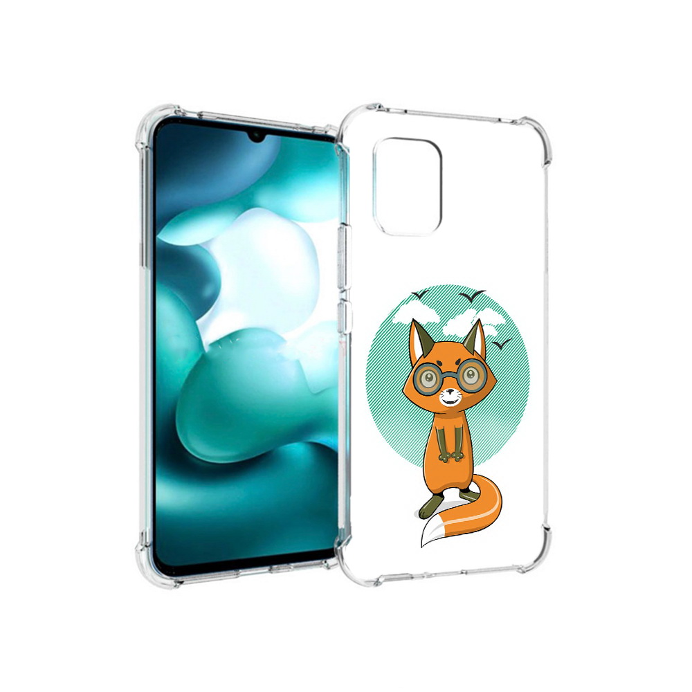 

Чехол MyPads Tocco для Xiaomi Mi 10 Lite задумчивая лиса (PT150213.294.348), Прозрачный, Tocco