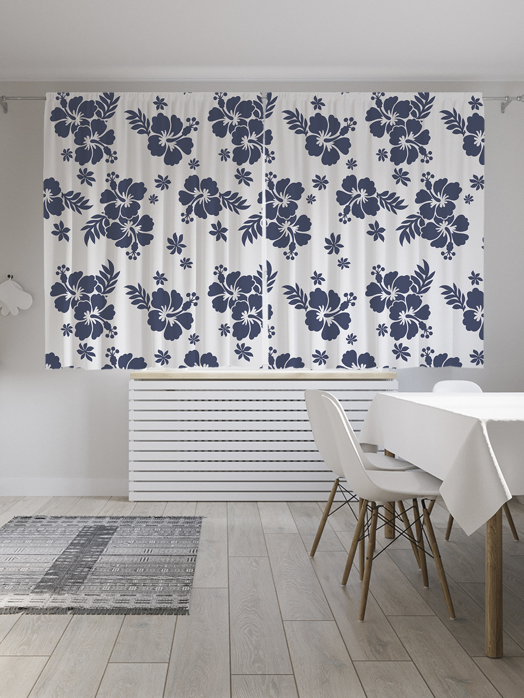 

Шторы JoyArty с фотопечатью "Однотонность тропических цветов" из сатена, 290х180 см, Однотонность тропических цветов