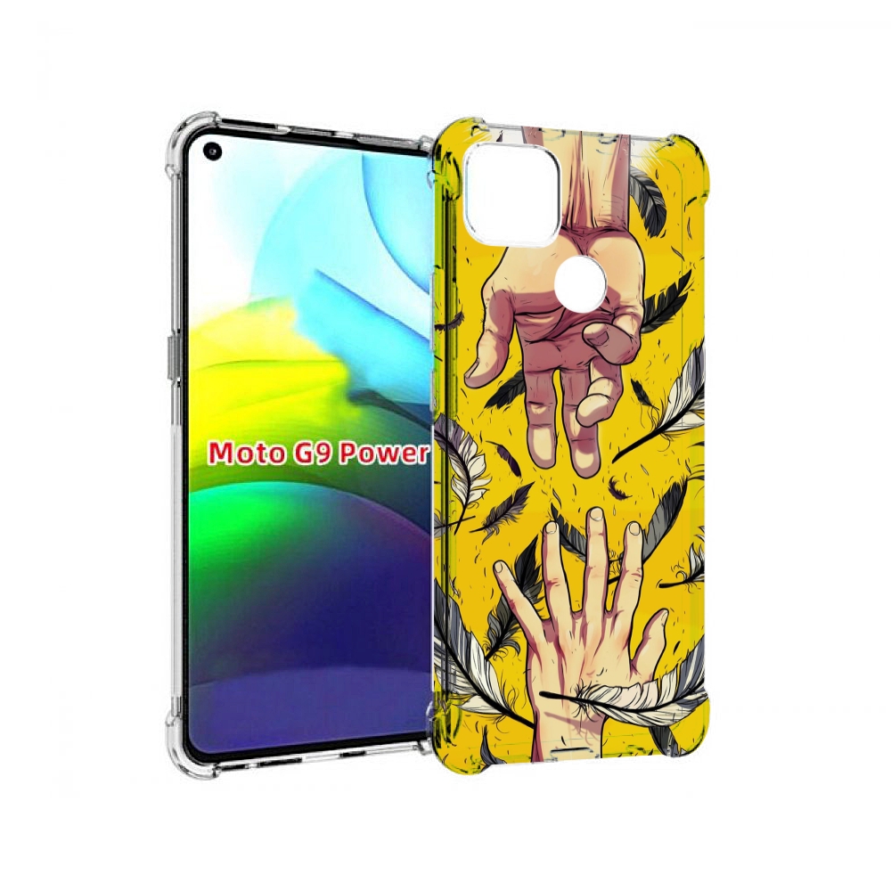

Чехол MyPads рука-в-руку для Motorola Moto G9 Power, Прозрачный, Tocco