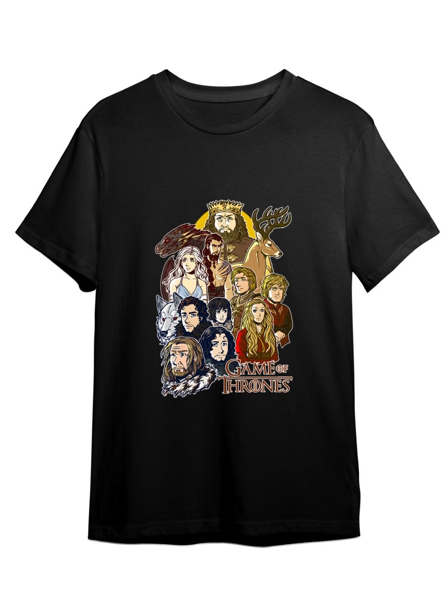 

Футболка унисекс СувенирShop Дом Дракона/Game of Thrones 4 черная 3XL (56-58), Черный, "Игра Престолов/Дом Дракона/Game of Thrones" 4