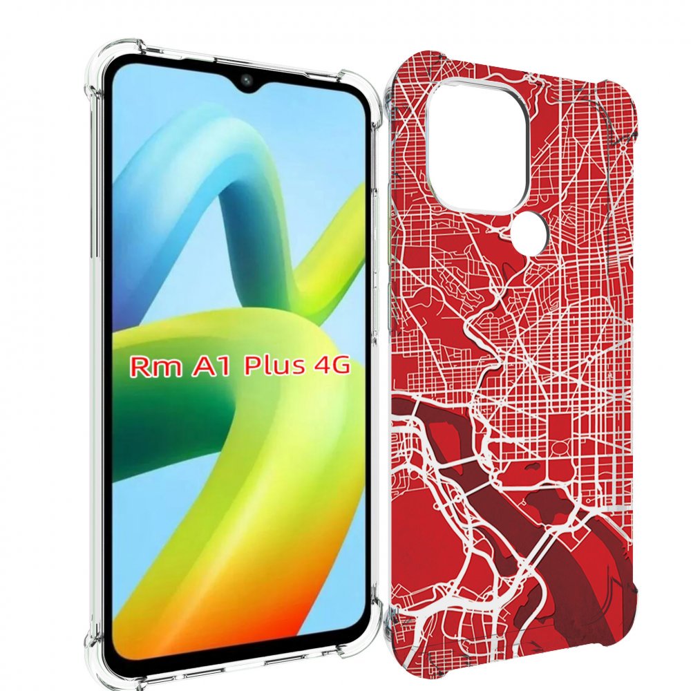 

Чехол MyPads векторная-карта для Xiaomi Redmi A1 Plus +, Прозрачный, Tocco