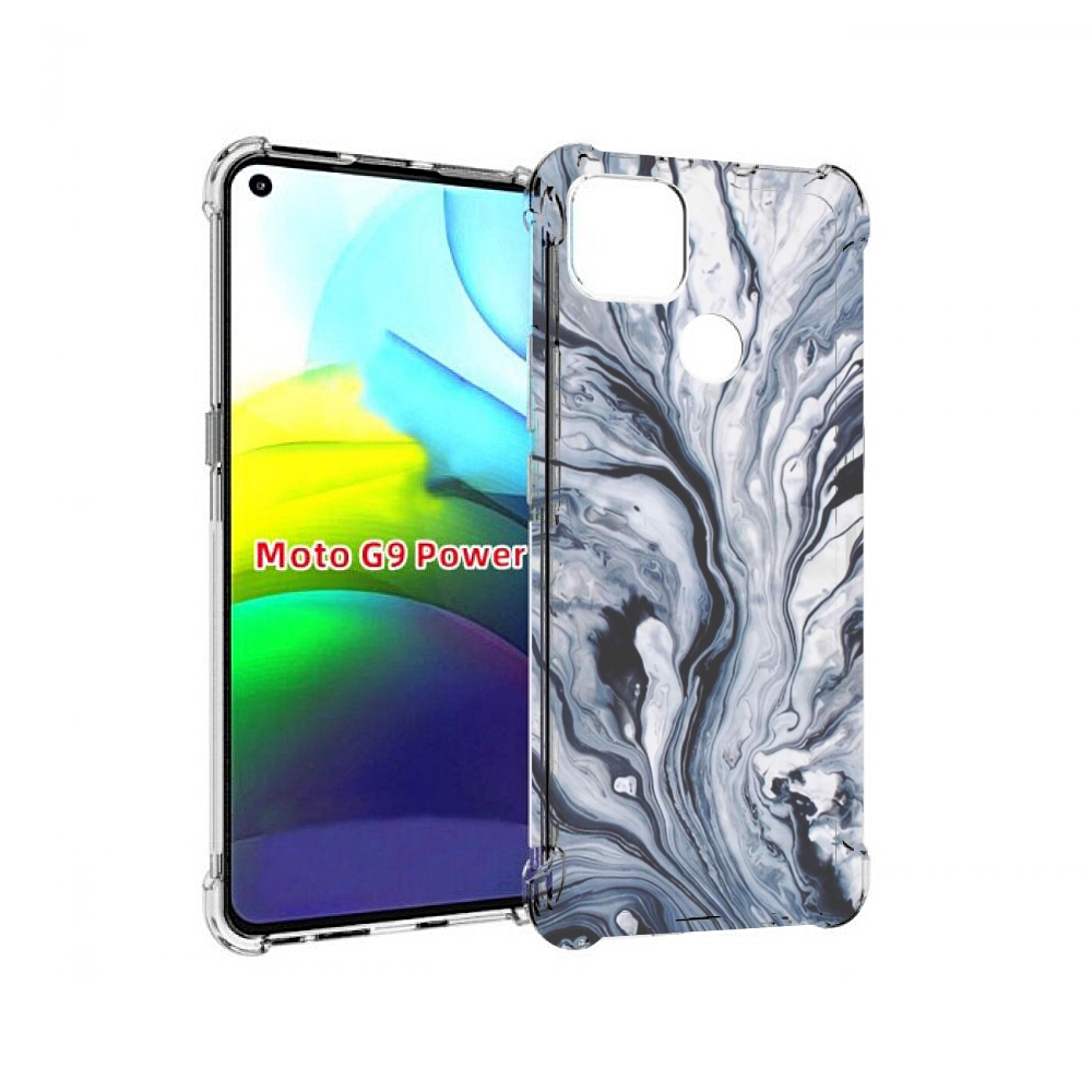 

Чехол MyPads серая краска для Motorola Moto G9 Power, Прозрачный, Tocco