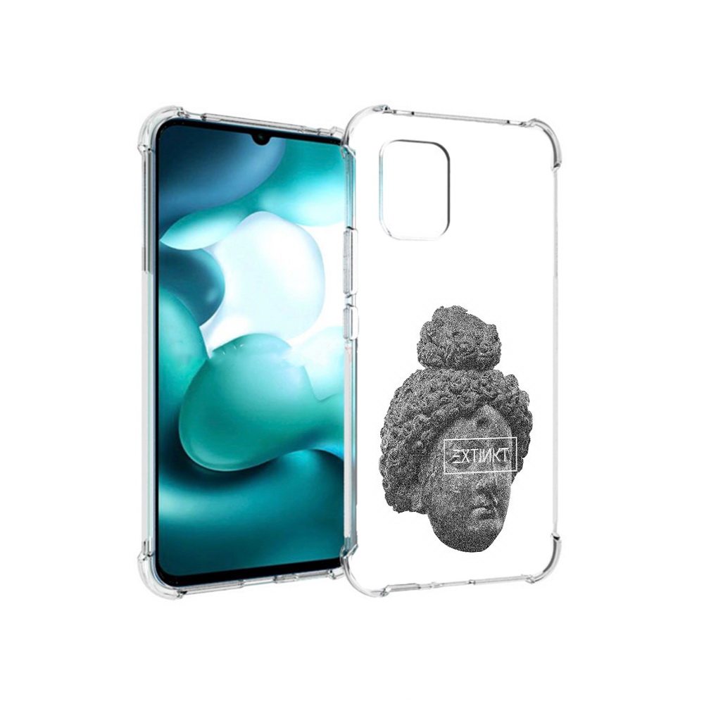 

Чехол MyPads Tocco для Xiaomi Mi 10 Lite каменное лицо девушки (PT150213.294.383), Прозрачный, Tocco