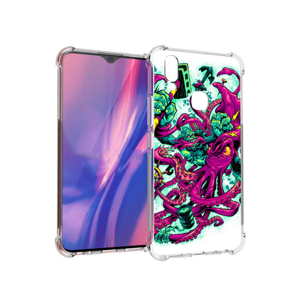 

Чехол MyPads Tocco для Vivo Y11 фиолетовый кракен (PT144890.422.657), Прозрачный, Tocco