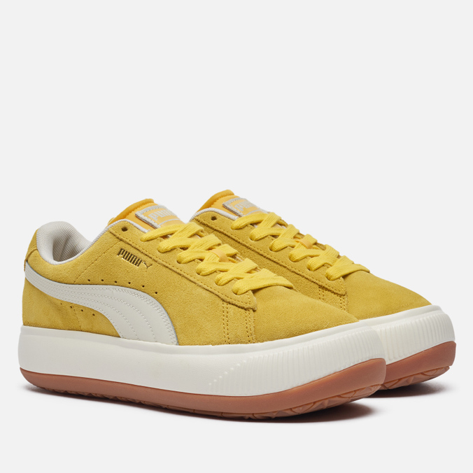 фото Кроссовки женские puma suede mayu up желтые 6.5 us