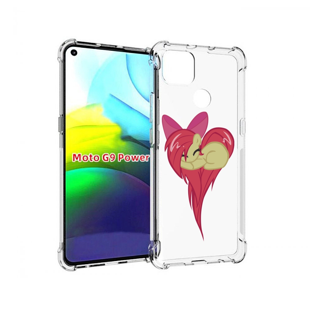 

Чехол MyPads сердце-из-пони для Motorola Moto G9 Power, Прозрачный, Tocco