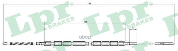 

Трос Ручного Тормоза Skoda Felicia 94-01 Задний Lpr C0657B