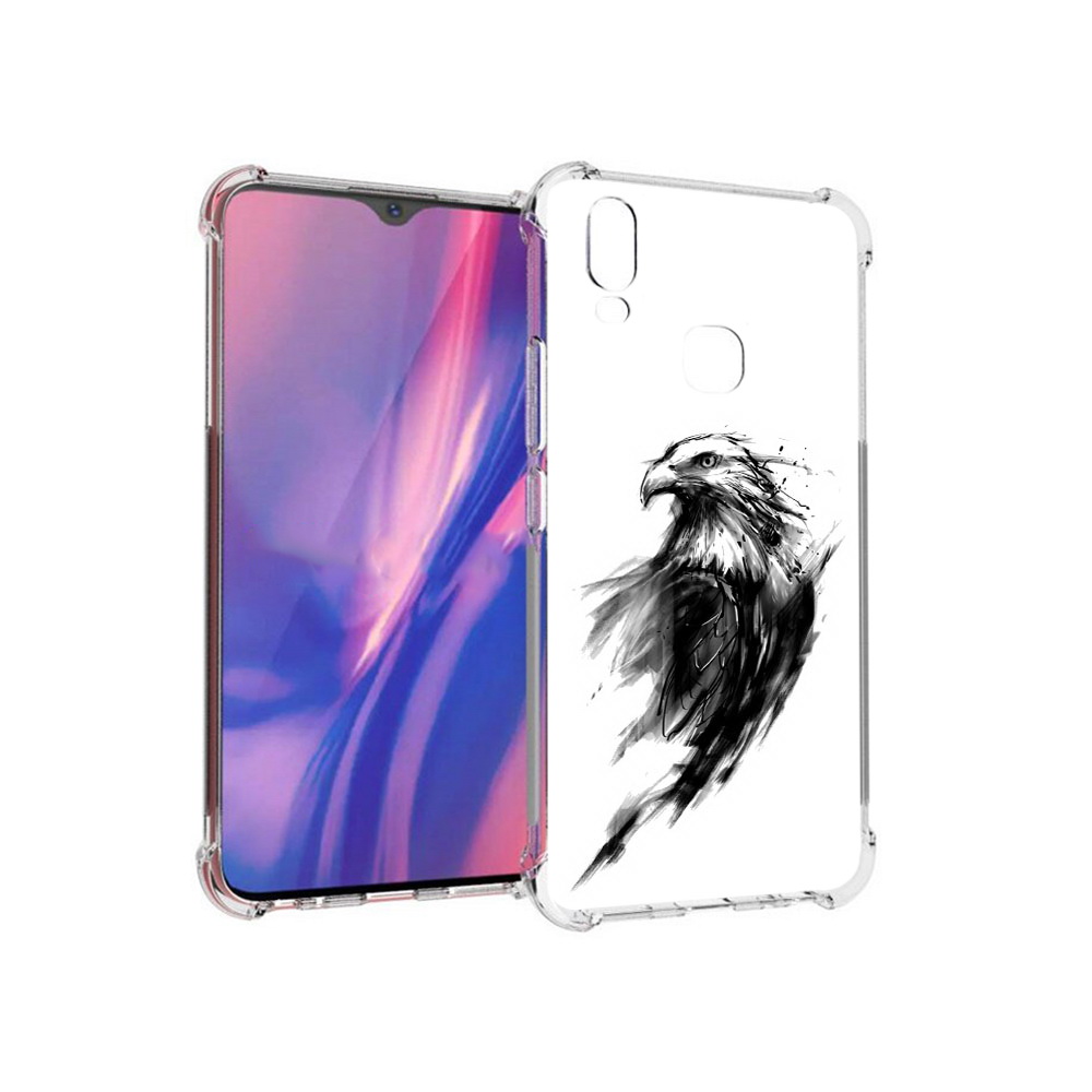 

Чехол MyPads Tocco для Vivo Y11 чб птица (PT144890.422.670), Прозрачный, Tocco