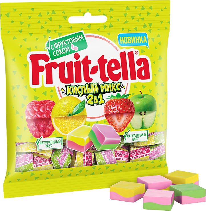 Конфеты жевательные Fruittella Кислый микс 70 г