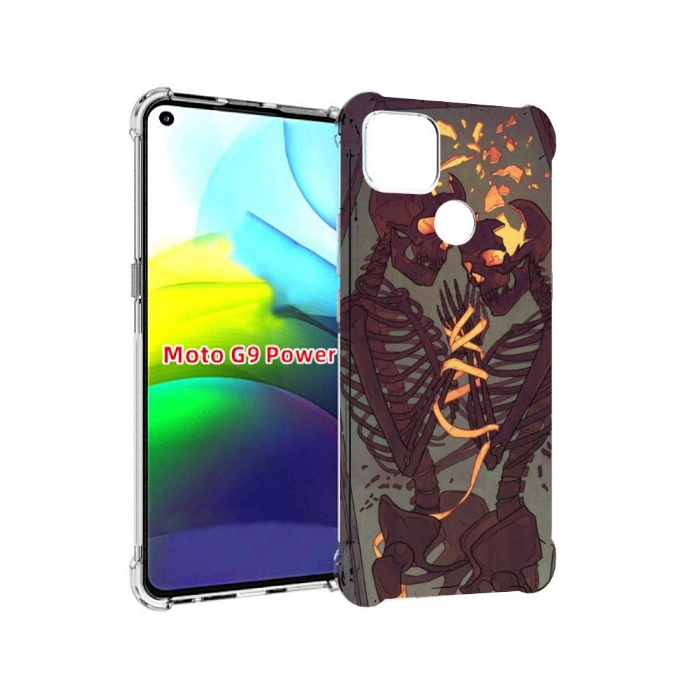 

Чехол MyPads скелеты в гробу для Motorola Moto G9 Power, Прозрачный, Tocco