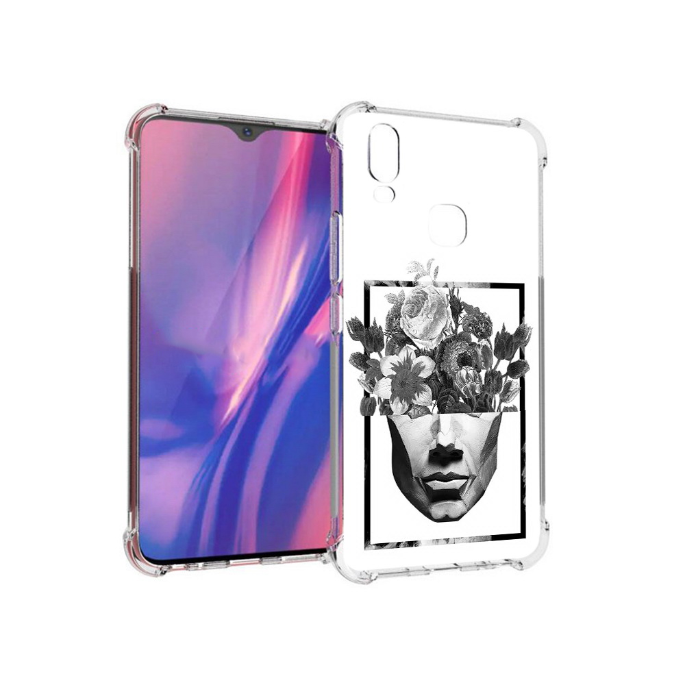 

Чехол MyPads Tocco для Vivo Y11 черно белая ваза в абстракции (PT144890.422.678), Прозрачный, Tocco