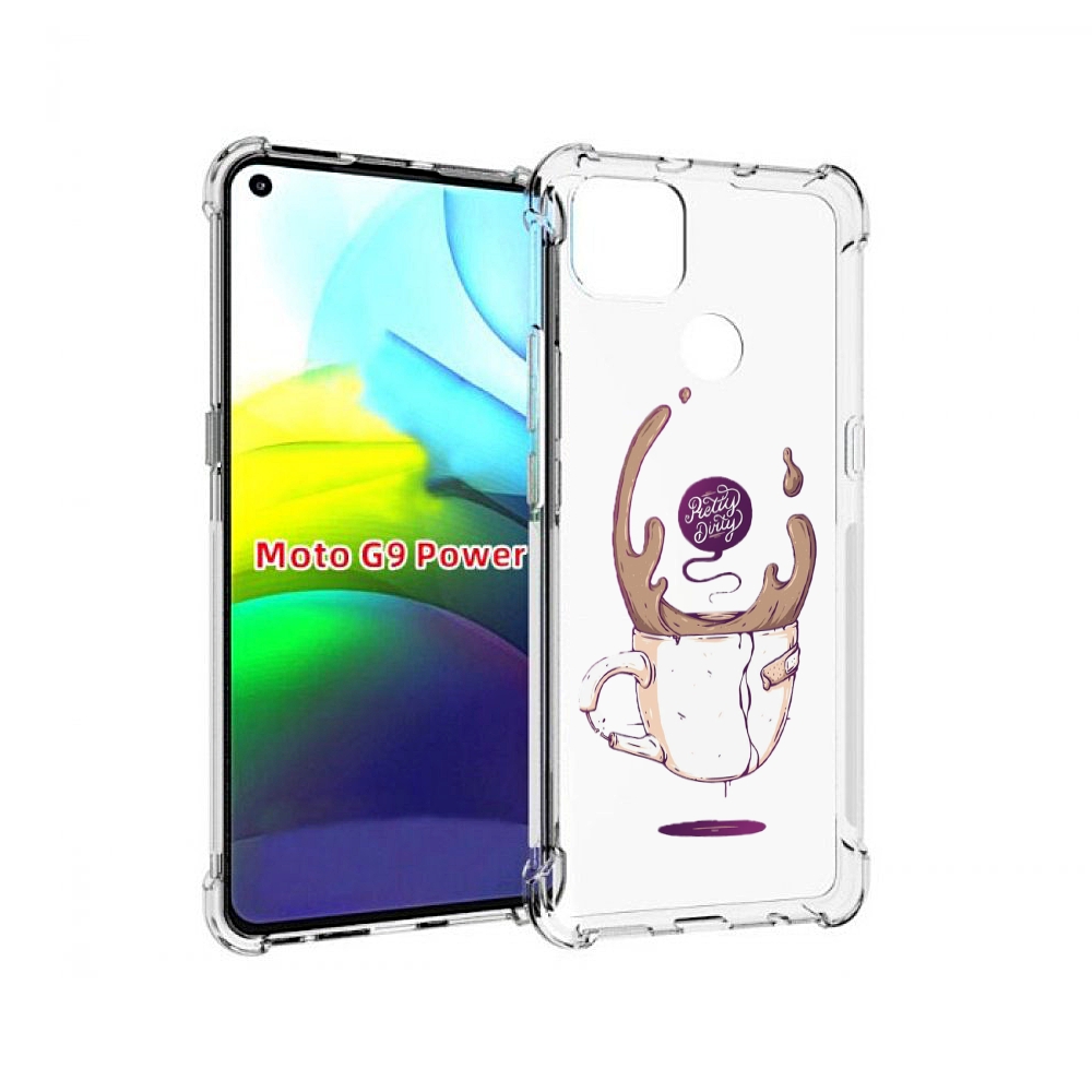 

Чехол MyPads сломанный стаканчик для Motorola Moto G9 Power, Прозрачный, Tocco