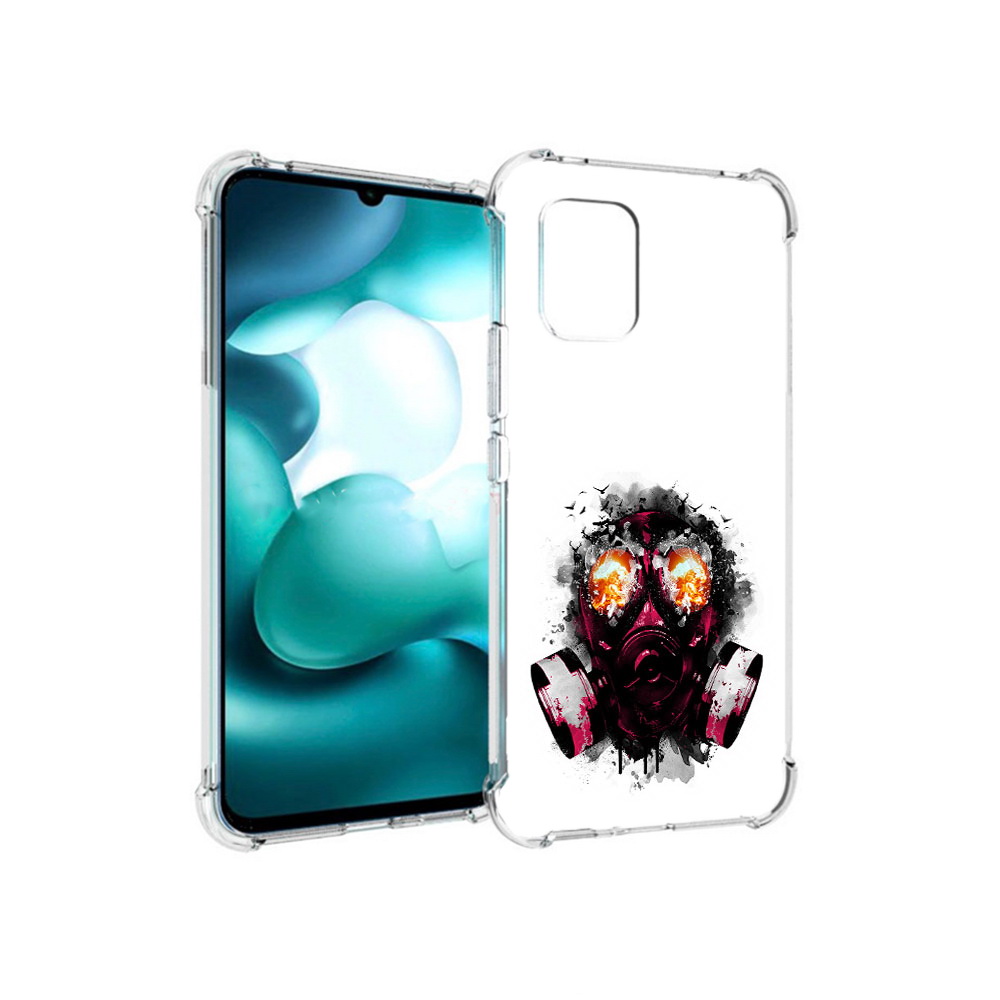 

Чехол MyPads Tocco для Xiaomi Mi 10 Lite красный противогаз (PT150213.294.412), Прозрачный, Tocco