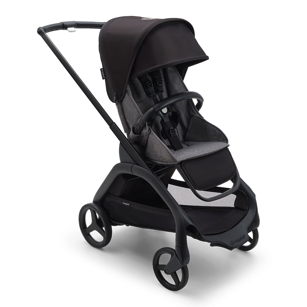 Прогулочная коляска Bugaboo Dragonfly Black, цвет Grey Melange / Midnight Black